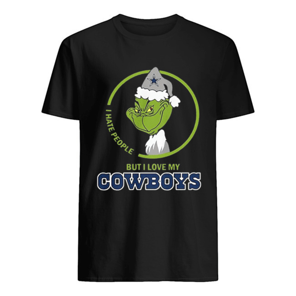 Grinch I Hate People But I Love My Dallas Cowboys Shirt